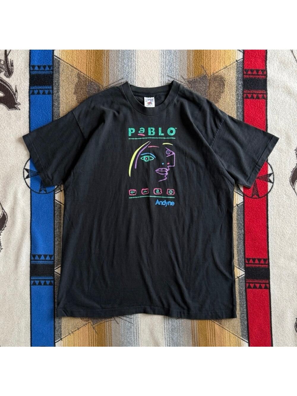 Vintage 90s Pablo Picasso Andyne T-Shirt Size XL Single Stitch Art Abstract